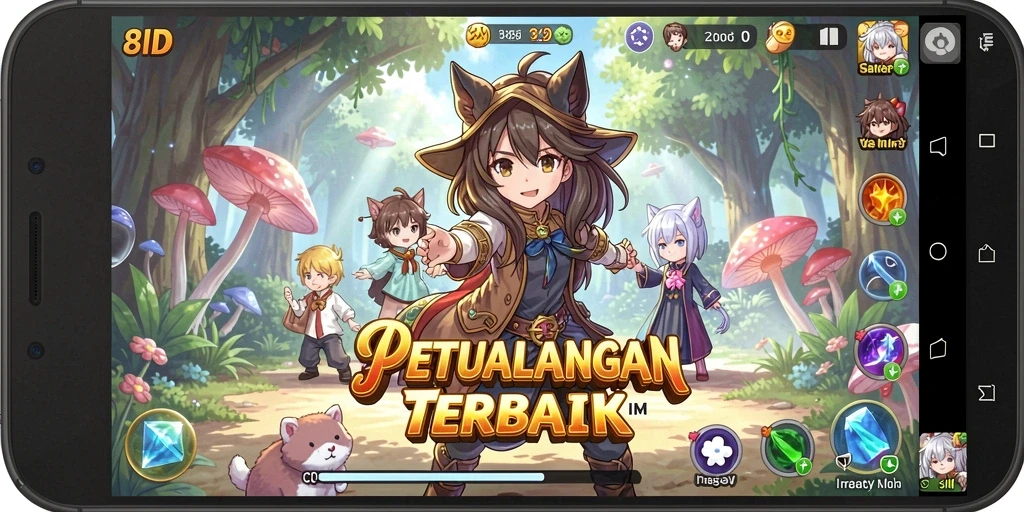 Tampilan gameplay menakjubkan dalam dunia Anime.