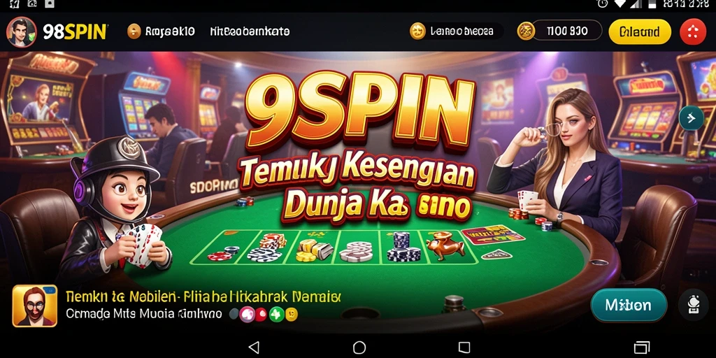 Gameplay mendebarkan di 98SPIN dengan berbagai pilihan permainan Kasino.