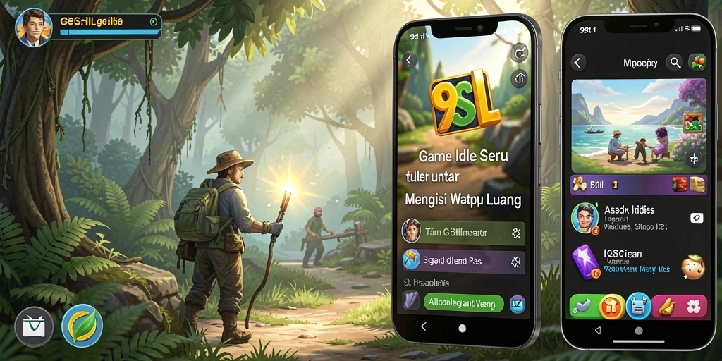 Screenshot utama 9SL menampilkan gameplay santai dan menarik dari game Idle.