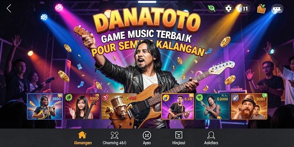 Tampilan gameplay <strong>DANATOTO</strong> yang menarik dengan berbagai pilihan lagu.