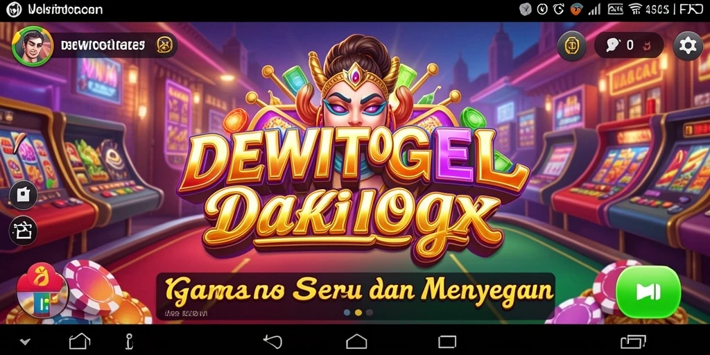 Tampilan menarik gameplay seru DEWITOGEL dengan elemen Kasino.