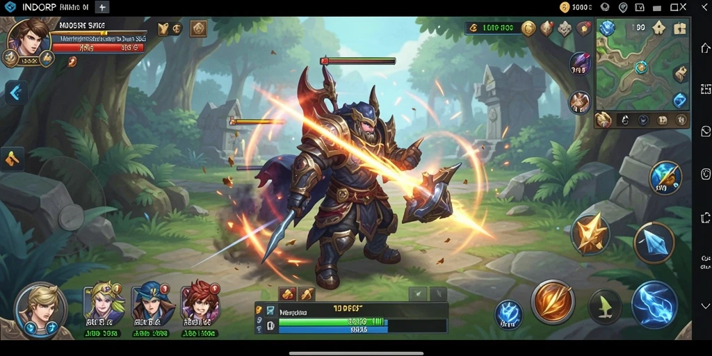 Menampilkan gameplay strategi seru dalam INDORP.