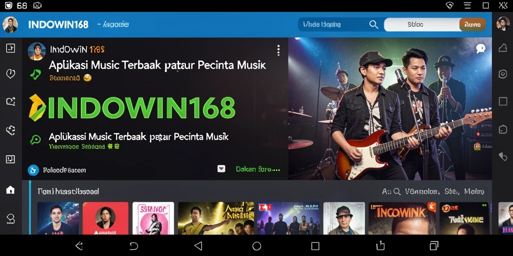 Tampilan gameplay yang menarik dari INDOWIN168 dengan berbagai fitur musik.