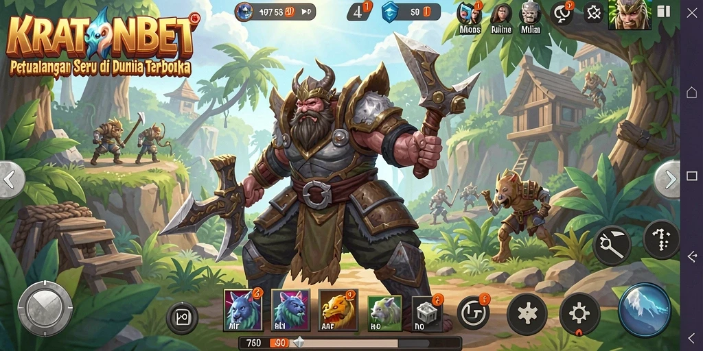 Screenshot menampilkan gameplay menarik dari KRATONBET di dunia terbuka.