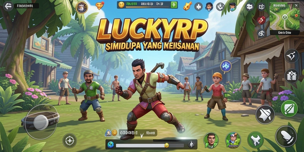 Tampilan gameplay LUCKYRP yang menarik dan interaktif.