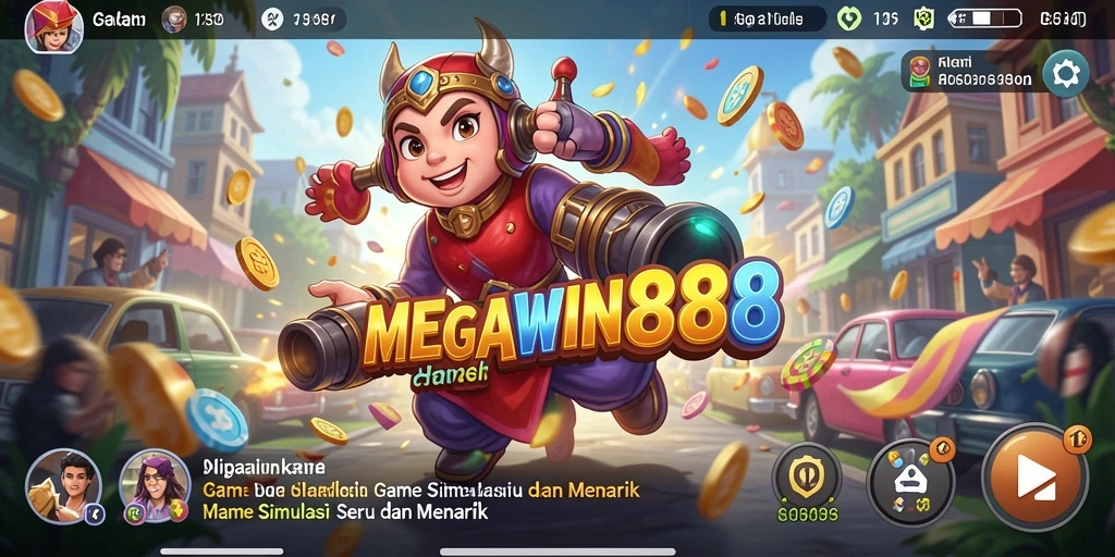 Tampilan gameplay MEGAWIN888 dengan grafis memukau.