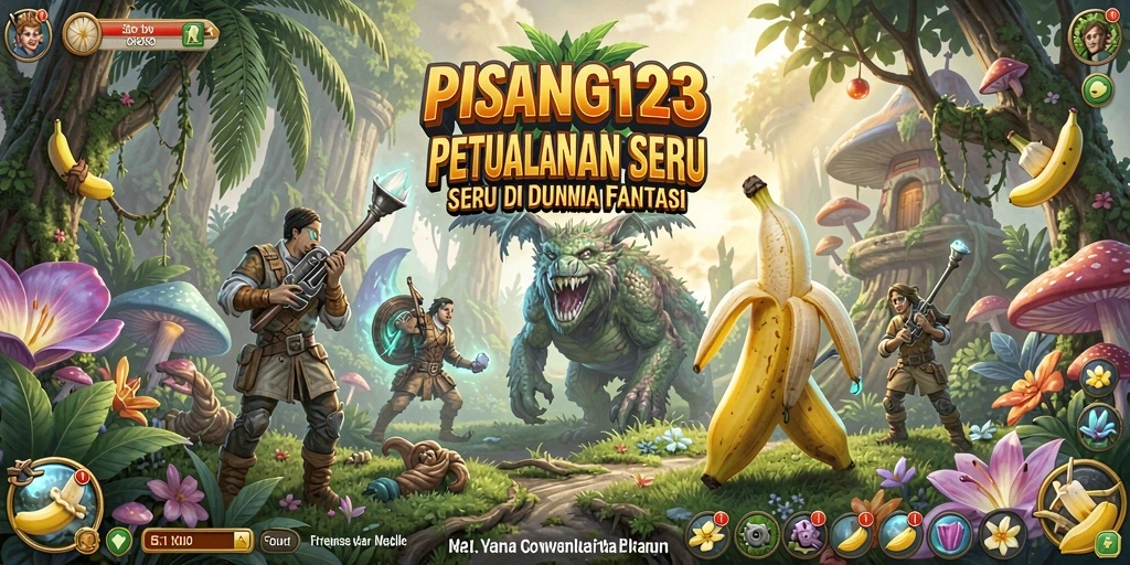 Screenshot gameplay PISANG123 menampilkan petualangan yang seru dalam dunia fantasi.