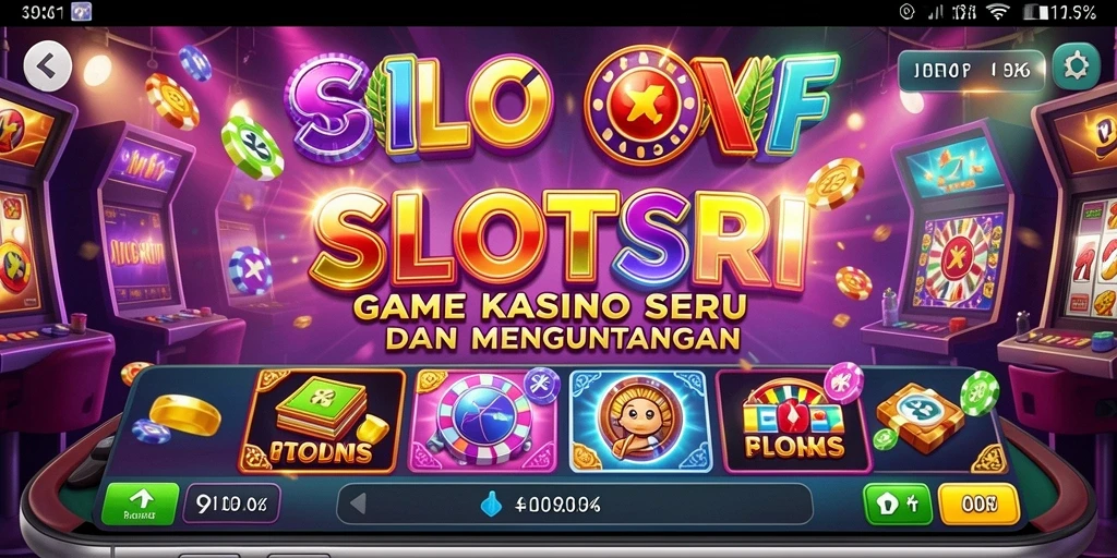 Tampilan gameplay SLOTSRI yang penuh warna dan menarik.