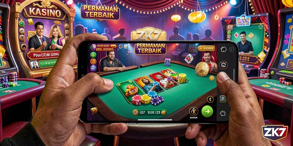 Tampilan gameplay ZK7 yang menarik dan mendebarkan.
